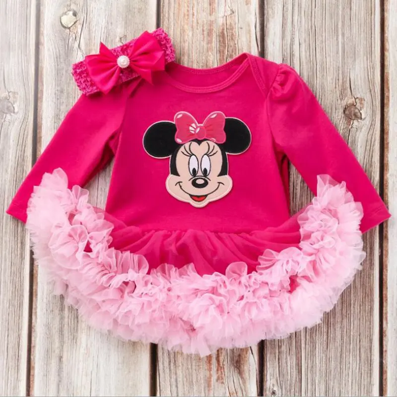 Платье для первого и второго дня рождения лента для волос для девочки Одежда для младенцев Bebek Elbise Anniversaire Fille vestido infantil Festa - Цвет: VN232-E