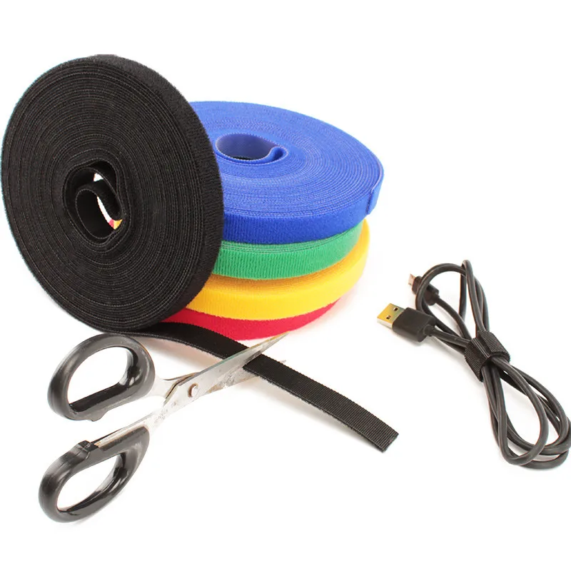 

10M 25M reusable cable ties Nylon flanges wire storage tied Power Strap Wire sort out Management Cable Tie
