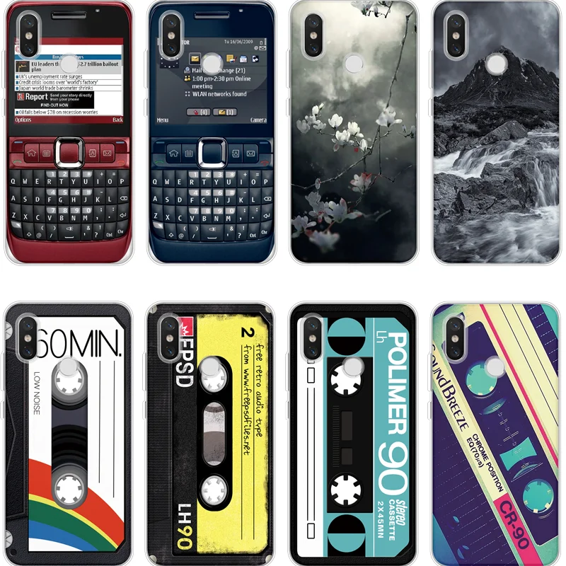 

For Retro Cover iPhone X Xs Max XR 5 SE 6s S 7 8 Plus For Xiaomi Mi A1 A2 5X 6X 4 4C 5 5S Plus 6 8 Mi Mix 2 2S Note 2 3 TPU Case