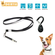 Dog Whistle and Clicker Training Combo To Stop Barking Premium Adjustable Pitch Ultra Sonic Dog Whistle and Pet Training Clicker pet training dog clicker adjustable sound key chain and wrist strap doggy train