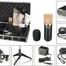 DHL Высокое качество takstar PC-K550 конденсаторный микрофон системы профессиональный караоке Запись микрофон набор