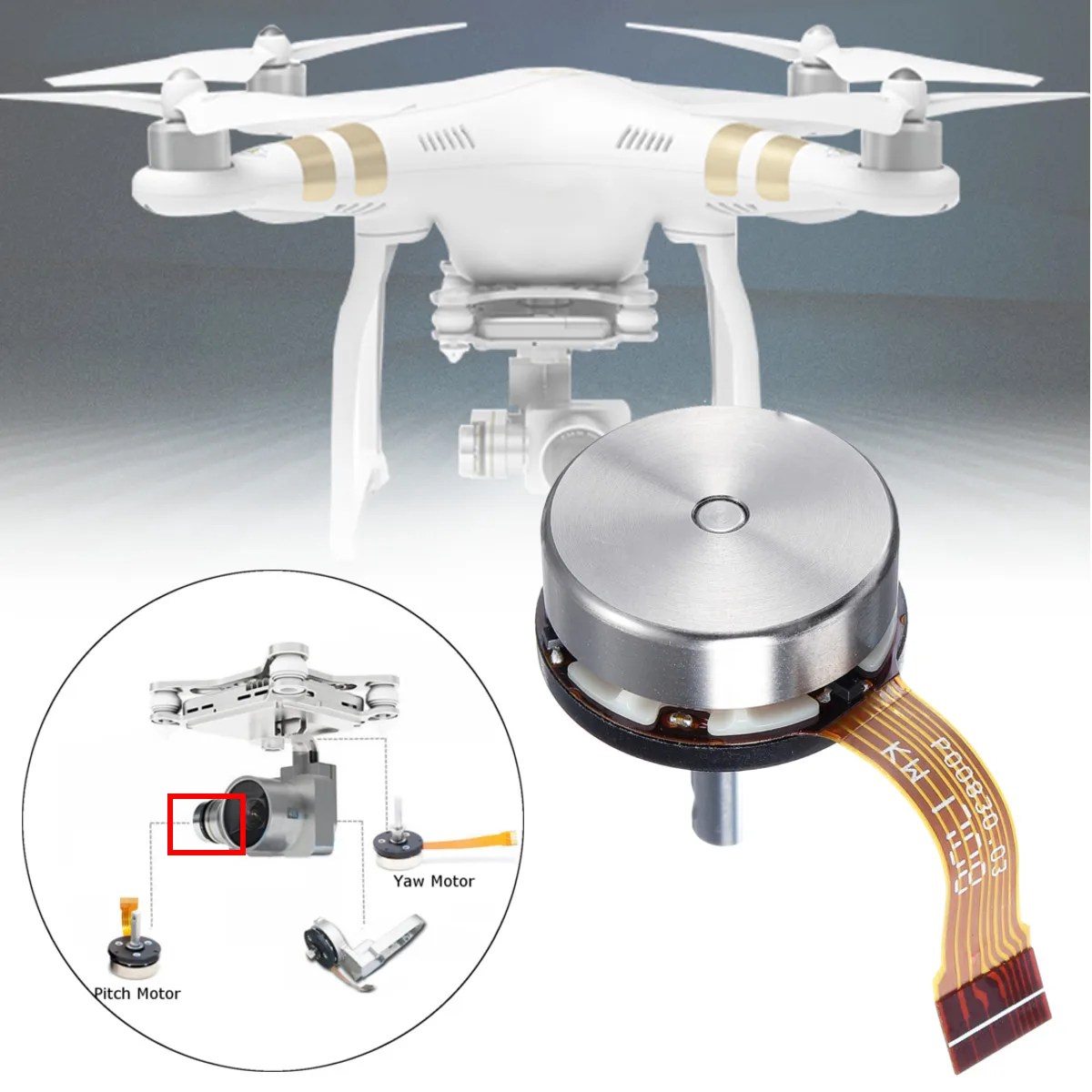 Карданный двигатель для DJI Phantom 3 standard Adv Pro SE Drone камера стабилизатор двигателя Запасные части Замена Ремонт