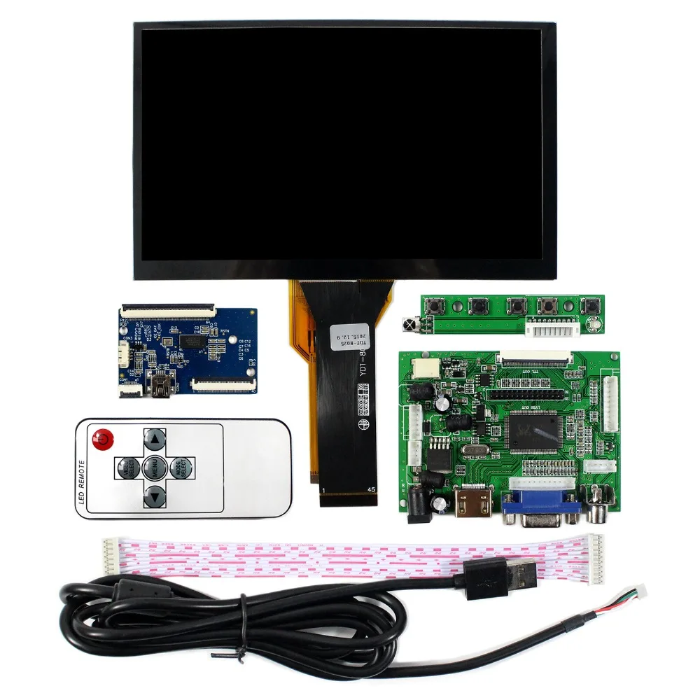 H DMI VGA 2AV ЖК дисплей плата контроллера с 7 дюймов AT070TN93 800x480 емкостный сенсорный