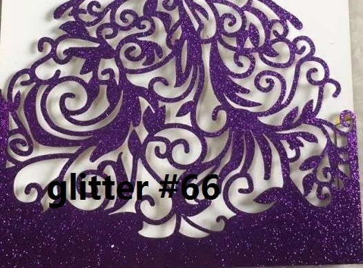 Горячая бумажные блестки по заказу розовое золото Маленькая подвеска карта, DIY блестящая бумага Серебряная лента с бесплатным логотипом - Цвет: glitter purple 66