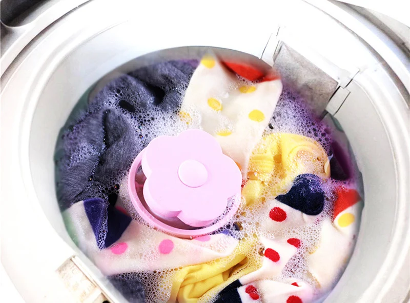 Цветок Форма фильтр из сетчатой ткани Прачечная мяч плавающий стиль стиральная машина фильтрации удаления волос устройства Инструменты для уборки дома GYH