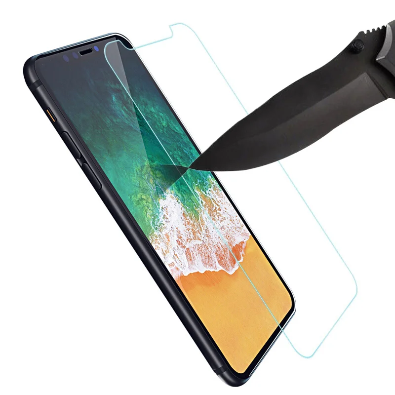 Закаленное стекло для iPhone XS XR MAX защитная пленка экрана 8 X 7 6 6S Plus 5 5S SE 1 дюйма 2019