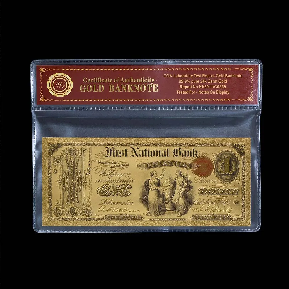 WR-Gold-Decorations-American-Gold-Banknote-Quality-1899-Year-One-Dollar-Colorful-Gold-Foil-Bill-Note (3)