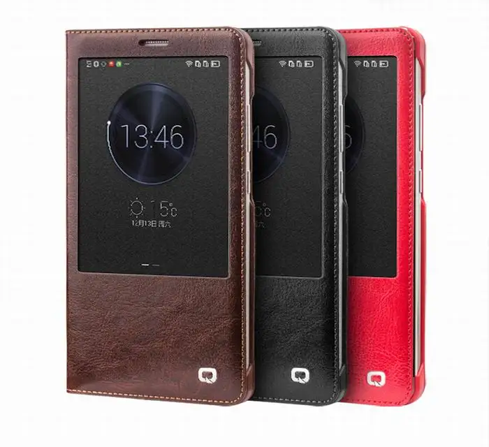 

Original Genuine Leather Flip Cover Case for Huawei Mate8 Mate 8 Smart View Sleep & Wake up function