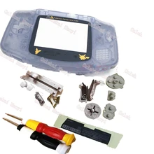 Лидер продаж, прозрачный цвет, маленький Покемон объектив корпус на замену чехол подходит для Nitendo GBA Gameboy Advance Cross/Y отвертки