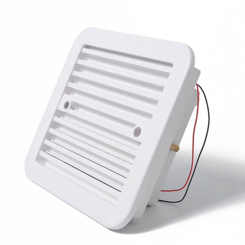 

Car 12V White Side Air Vent Ventilation Cooling Exhaust Fan White For RV Caravan Truck