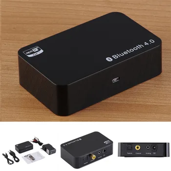 

Wireless Receiver with APTX NFC CSR EU/US Bluetooth 4.0 Music APT-X Audio Stereo for iphone Android smartphone mp3 A2DP black