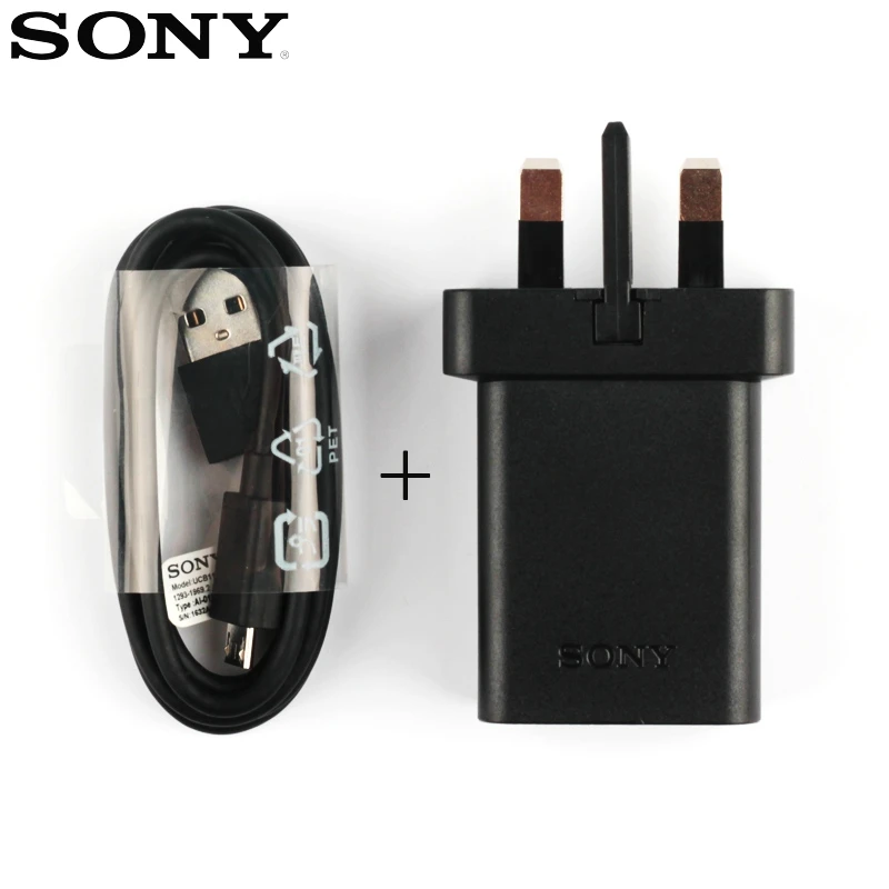 Адаптер для быстрой зарядки UCH10 для sony Xperia X Performance XZ Pro XZ1 XZ1 Premium Z5 Compact Z5 Premium Micro USB кабель - Тип штекера: UK-Adapter-Cable