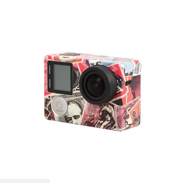 Sunscreen fastness Color Sticker For Gopro Hero 4 Action Camera Skin Protector Full Body Waterproof Case (13)