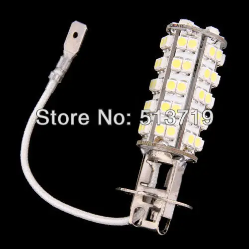 

2X Auto 12V H3 68 2835 LED Car Headlight Fog Light Indicators DRL Daytime Running Lights Source No Halogen Fog Lamp