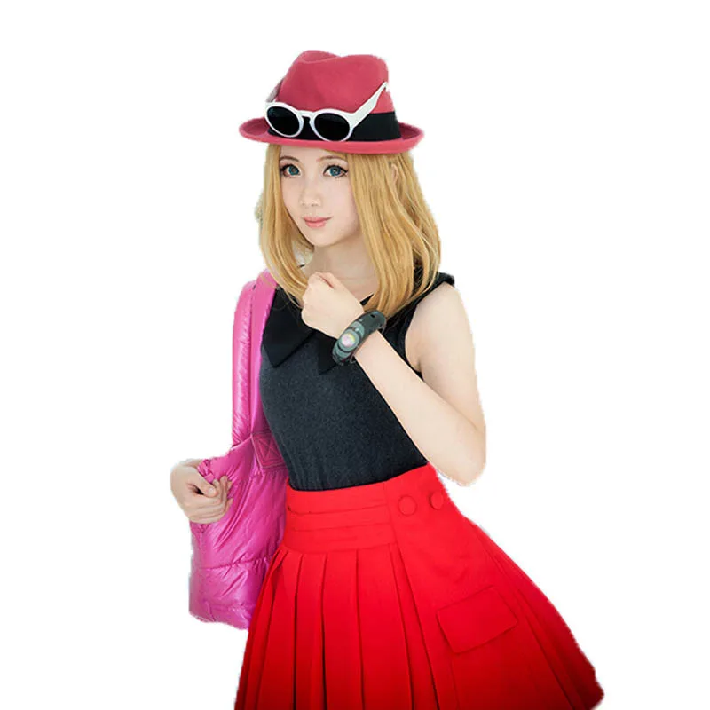 XY Serena Cosplay Costume with hat 11 