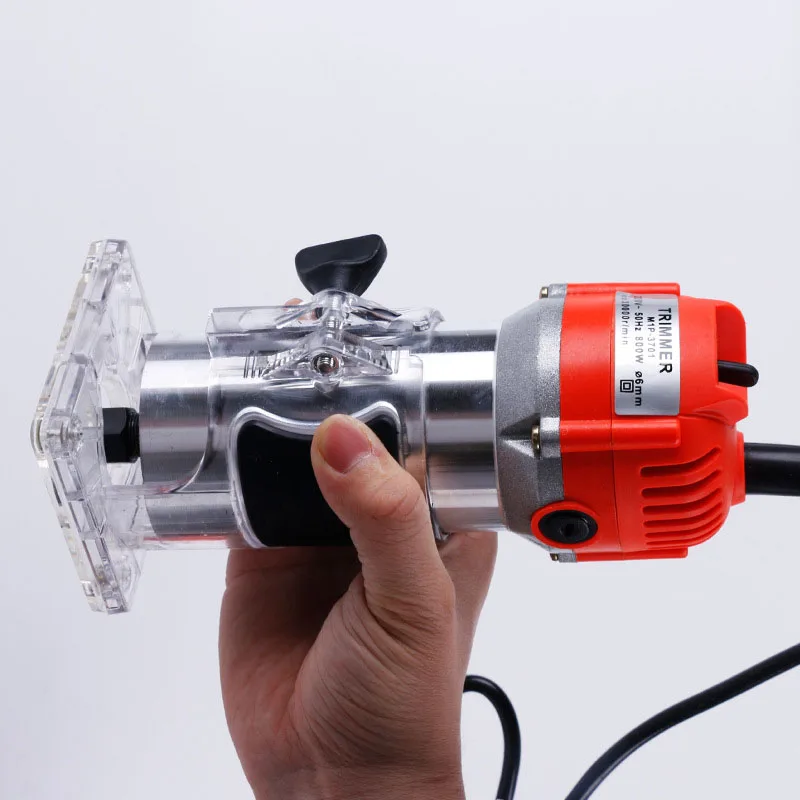 220V/650W electric woodworking trimming slotting machine engraving electromechanical wood milling woodworking tools