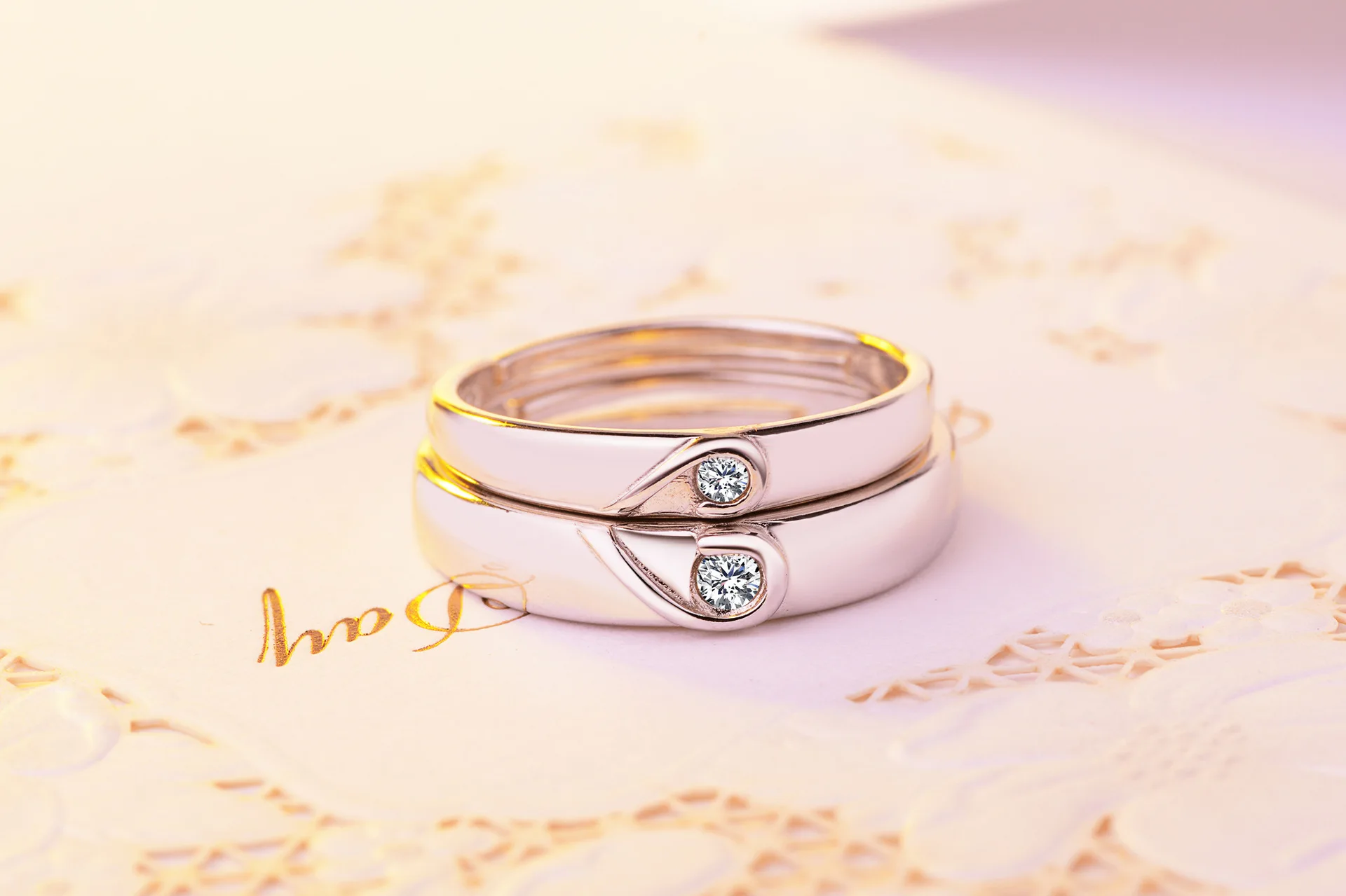 1 Набор, распродажа, регулируемые обручальные кольца для влюбленных с цирконием для женщин, модные свадебные кольца серебряного цвета, Австрийское кольцо с кристаллами