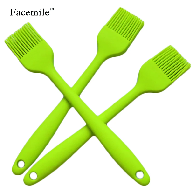

Facemile 1Pcs Silicone BBQ Brush Tool Bread Cookie Oil Cream Cooking Basting Brush Silicon Kitchen Gift Pastry Tool