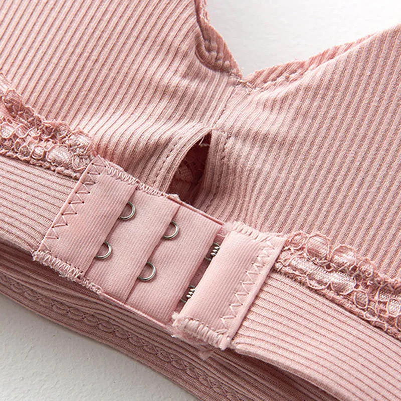 CINOON 2019 New Women Fashion Cotton Lingerie Wireless Bras For Women Push Up Bra Set comfortable Sexy Underwear Free Shipping