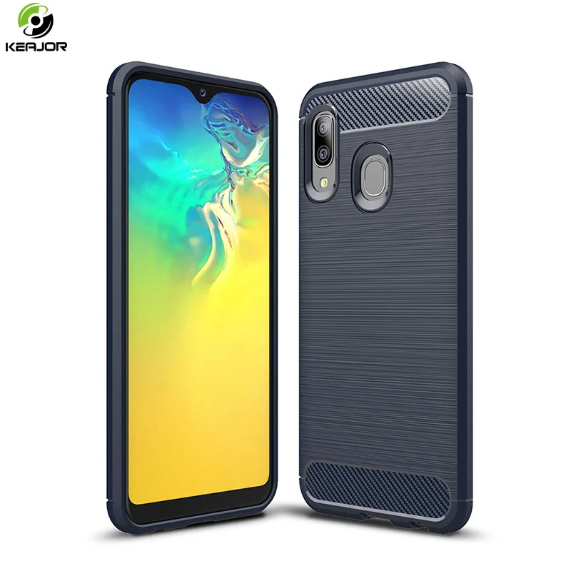 

Case For Samsung Galaxy A20 A30 Cases Soft Silicon Protective Back Cover Carbon Fiber Armor Phone Case For Samsung A20 A30 Coque