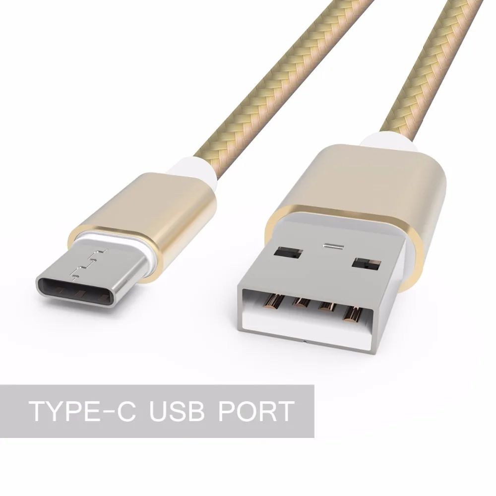 Кабель usb type C 2.4A для быстрой зарядки смартфона, передачи данных, зарядное устройство, нейлоновый шнур для samsung Galaxy A30 A50 S10 S9 S8 Plus Note 9