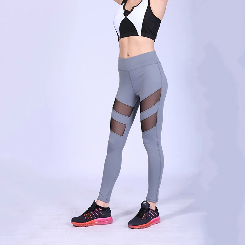 

JFHGZB Summer Yoga Pants Leggings Women Gothic splice Lace Sport Fitness Workout Seamless Leggins Ropa Deportiva Gym 25-45