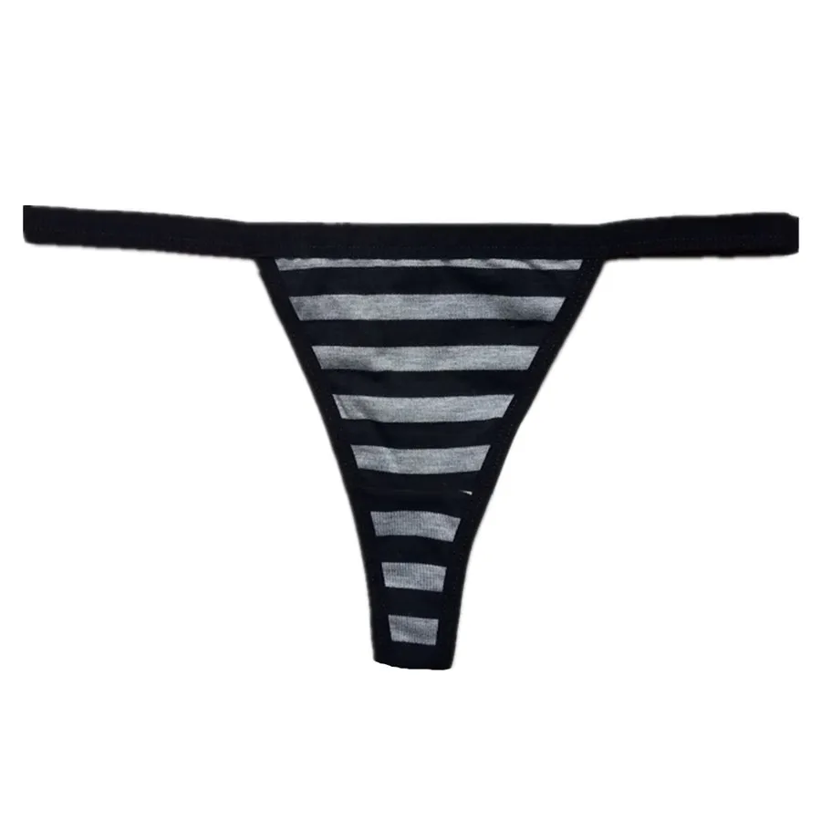

3 PCS Thong Seamless G String Sexy Underwear Bikini Panties Plus Size Striped Thongs Lady Lingerie No Trace