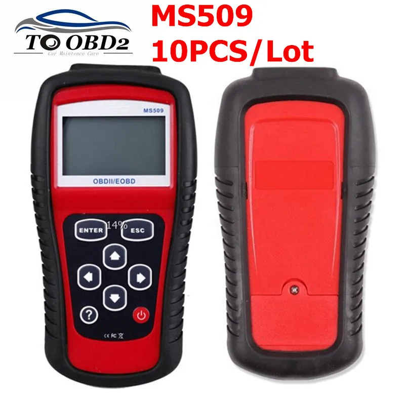 10 шт./лот Авто OBD2 читатель кода MS509 у нас работает/Азии/Европы мульти автомобилей