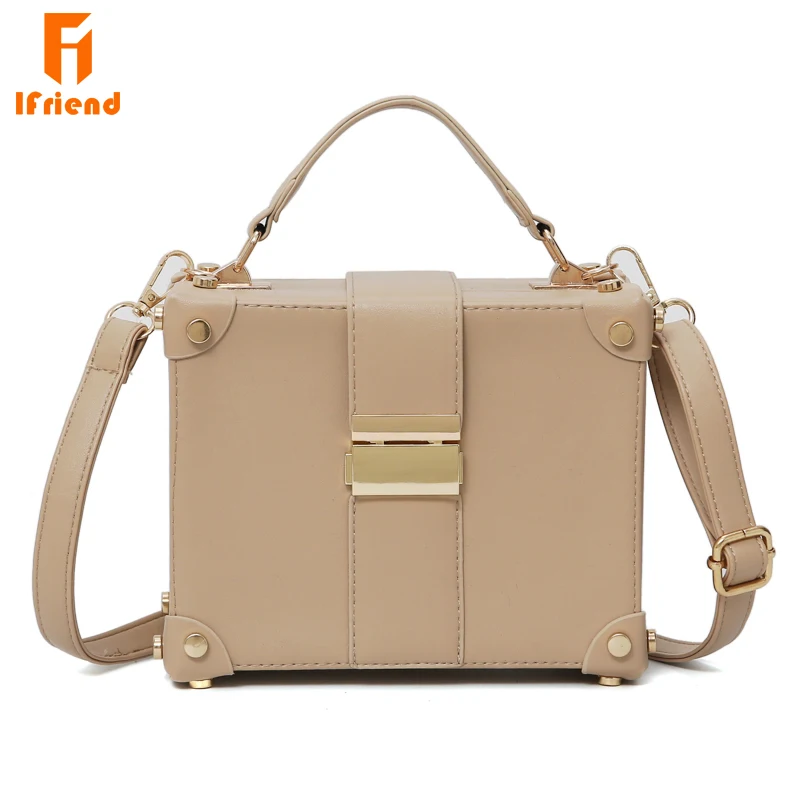 Ifriend الأزياء مربع شكل بو الجلود Sohulder حقيبة عارضة مشبك حقيبة يد المرأة رسول Crossbody حقيبة للسيدات حمل حقيبة Ifriend الأزياء مربع شكل بو الجلود Sohulder حقيبة عارضة مشبك حقيبة يد المرأة رسول Crossbody حقيبة للسيدات حمل حقيبة