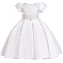 Г. модная детская одежда платье с бисером для маленьких девочек, вечерние свадебные платья для маленьких девочек, одежда для маленьких девочек