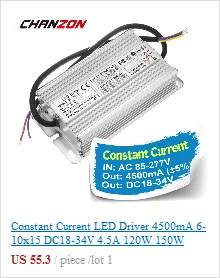 Светодио дный драйвер Выход 4800mA DC27-66V Вход AC 100-240 В 4.8A IP65 Водонепроницаемый адаптер Освещение трансформаторы для светодио дный свет лампы DIY