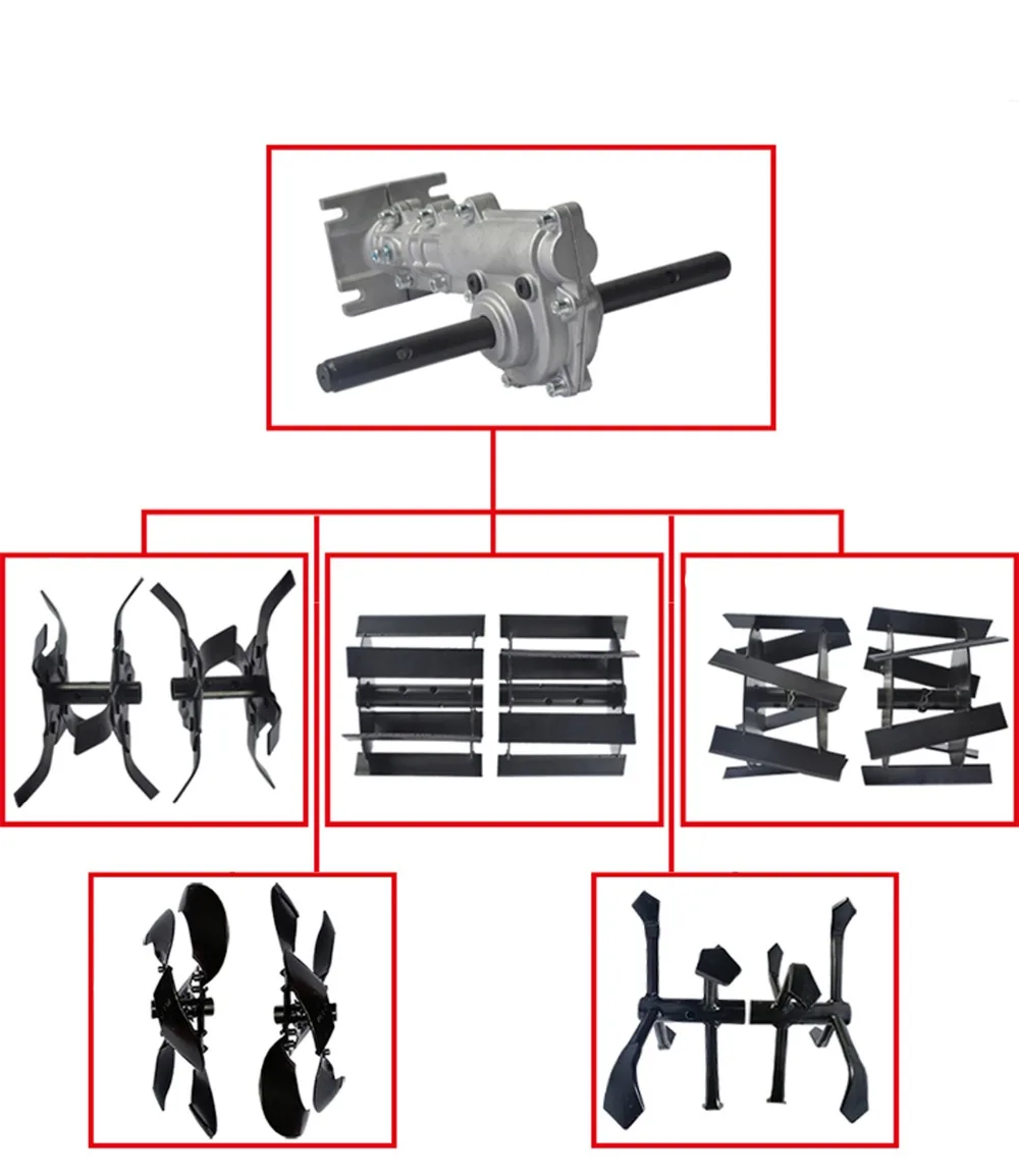 Запчасти для газонокосилки с зубчатой передачей для газонокосилки, рабочая головка для прополки, обезвоживания почвы, коробка передач в сборе