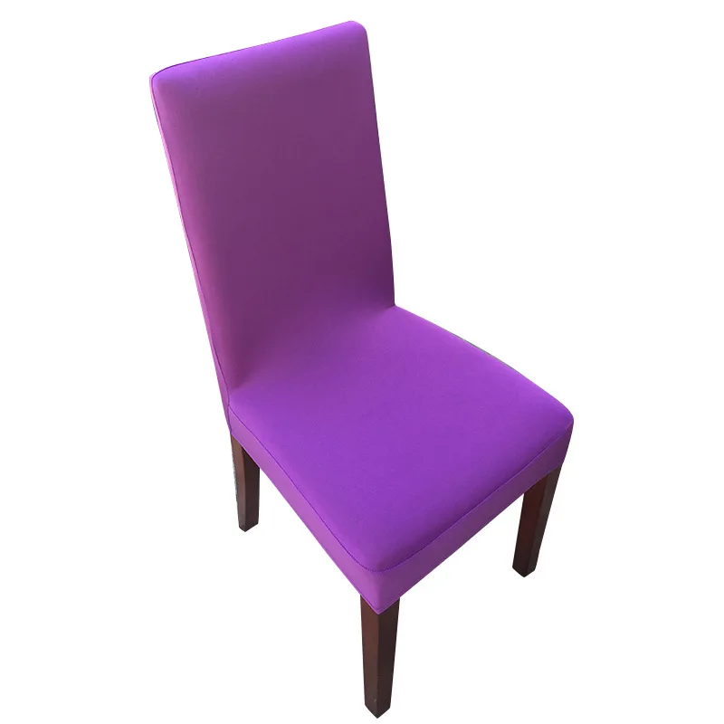 Pure color stretch seat covers conjoined office  family hotel wedding half-cut half-wrapped chairs simple seat hotel Shortfall