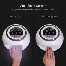 60 Вт Светодиодная УФ-лампа для ногтей автоматический датчик льда лампа для сушки ногтей для всех гель-лаков инструмент для дизайна ногтей профессиональный светодиодный светильник для ногтей