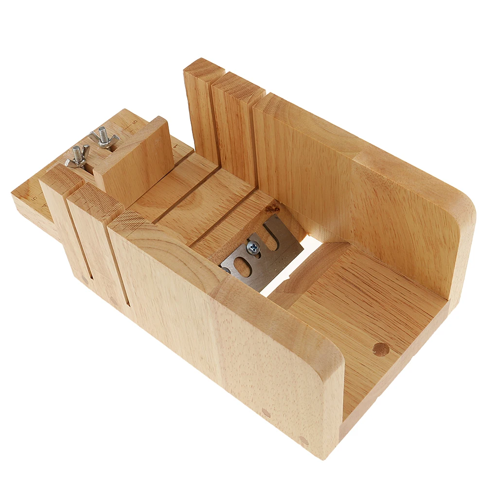 Wood Soap Cutter Mould Beveler Planer + Silicone Soap Mould with Lid Soap Making Mold + 2pcs Cutter Slicer Home Kitchen Tool
