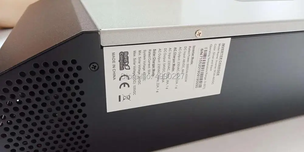 5KVA инвертор с чистым синусом Гибридный солнечный инвертор 48В 230V Встроенный 50A ШИМ Контроллер заряда и AC Зарядное устройство с параллельным набор внутри