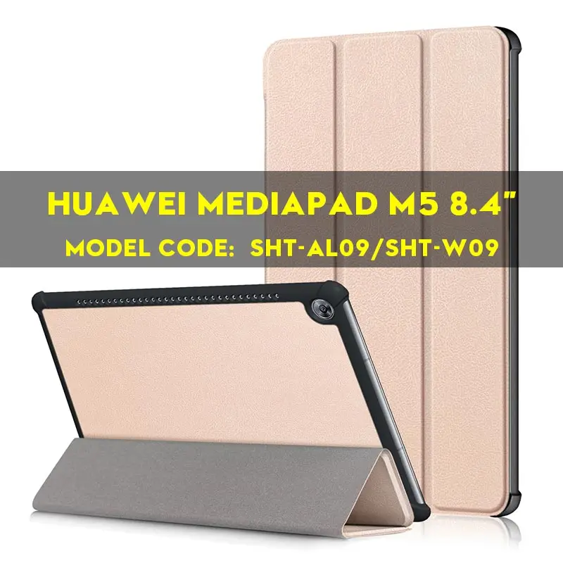 AIEACH чехол для huawei MediaPad M5 10,8 CRM-AL09 CRM-W09 из искусственной кожи смарт-чехол с откидной крышкой держателем для huawei MediaPad M5 8,4 чехол - Цвет: M5 8.4 Gold