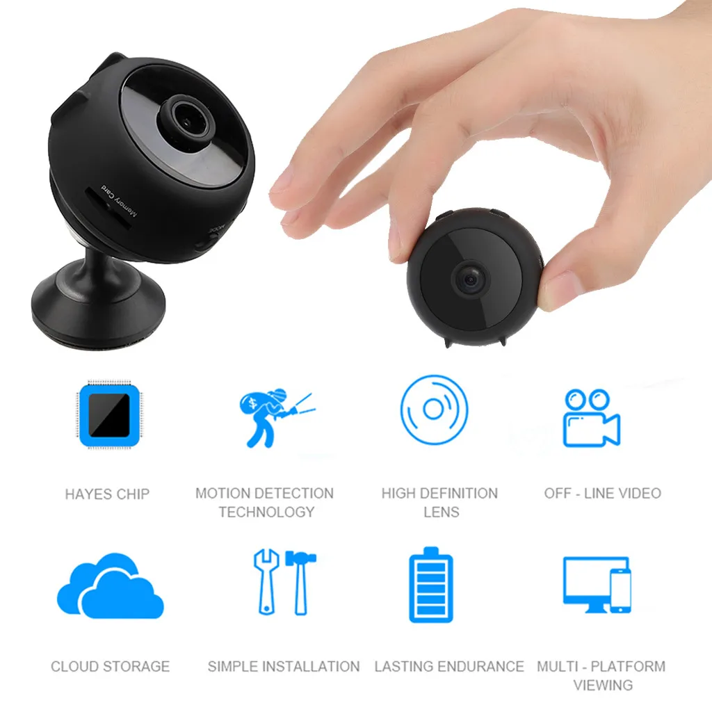

A11 HD 1080p Mini Camera Wifi IP PC Small Wireless Home Night Vision Security Micro Cam Smart Video Motion Detection Camcorder