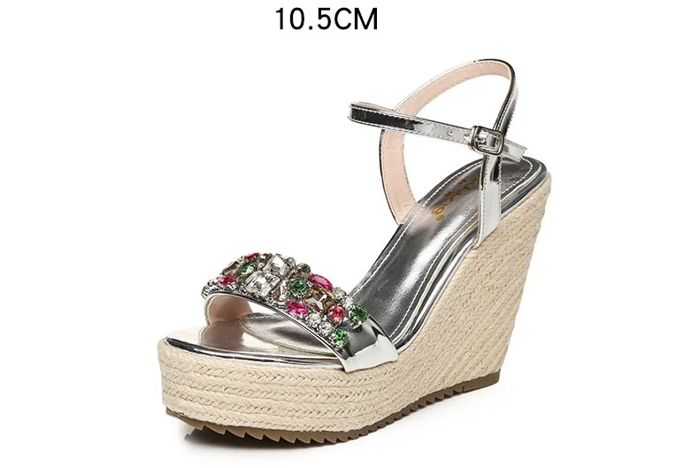 56_2016 New Fashion Summer Luxury Platform Wedge Sandals Womens Small Size Designer Golden High Heels Shoes Online Good Quality