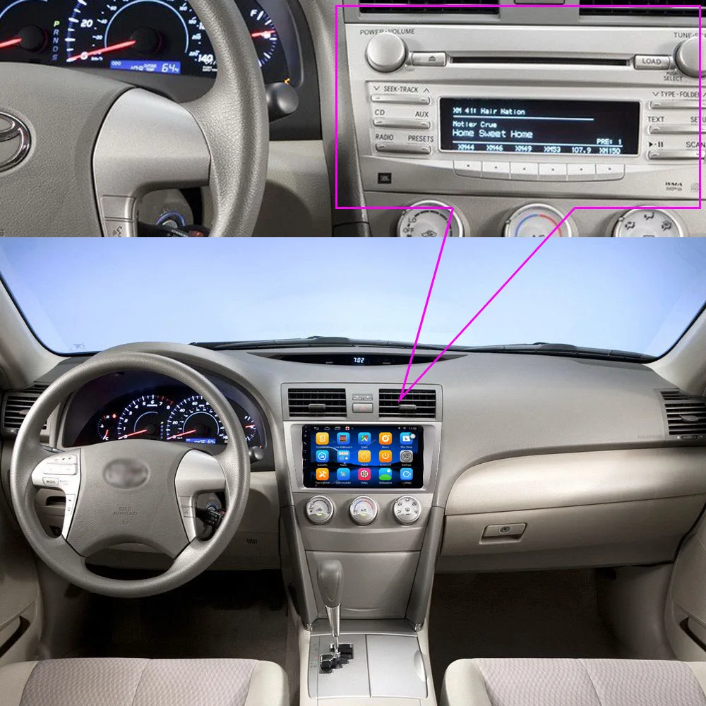 Perfect 2 Din Android Radio Multimedia Player For Toyota Camry 2007 2008 2009 2010 2011 1G+16G / 2G+32G Head Unit Car Stereo DVD 2DIN 1 Perfect 2 Din Android Radio Multimedia Player For Toyota Camry 2007 2008 2009 2010 2011 1G+16G / 2G+32G Head Unit Car Stereo DVD 2DIN 1