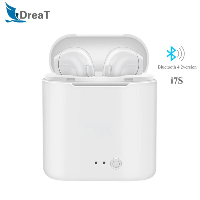 i7S Bluetooth Earphone Wireless Headphone Sport Earbuds Headset Mic With Charging Box For iphone Xiaomi All Smart Phone