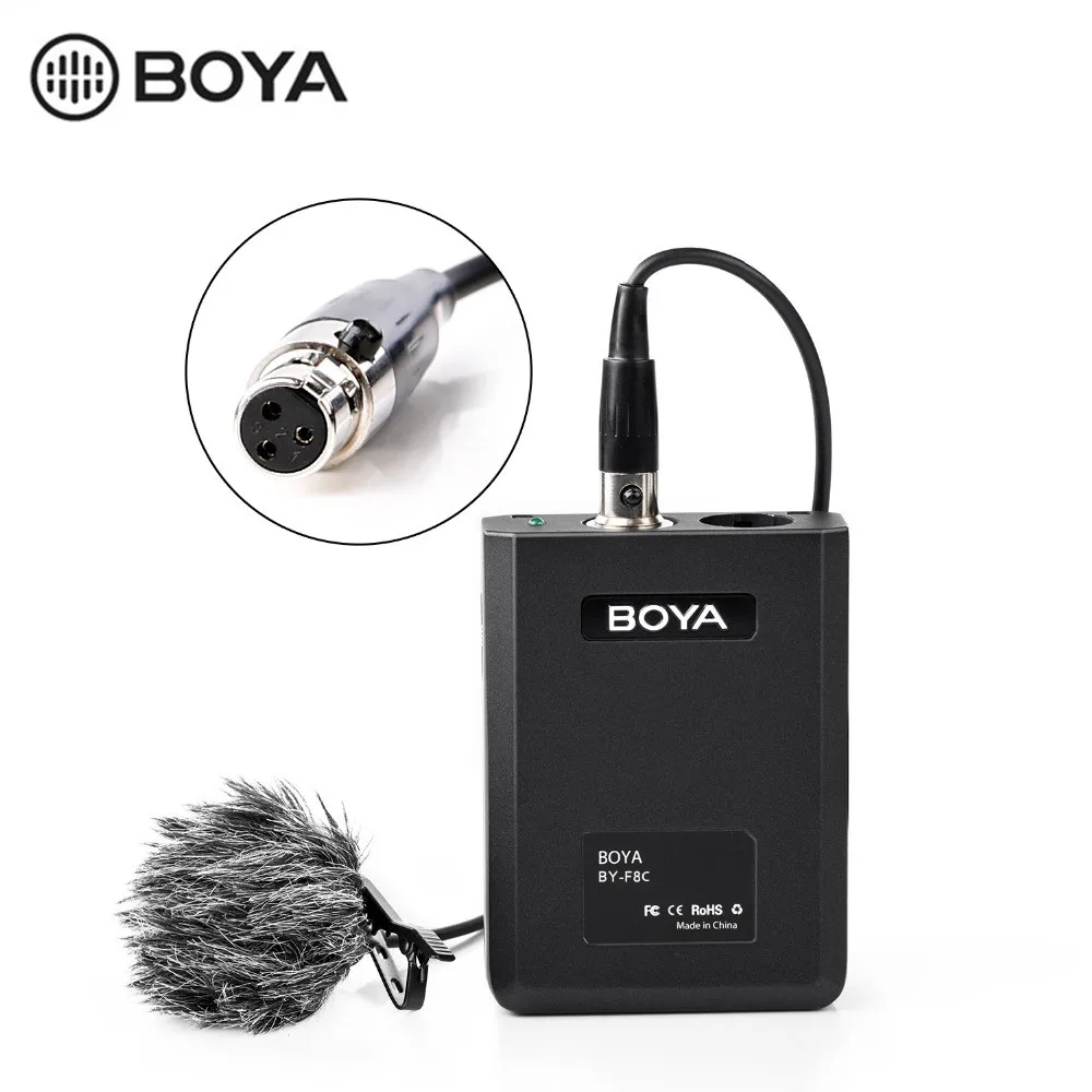 BOYA Профессиональный Петличный Микрофон XLR для цифровой зеркальной камеры Sony