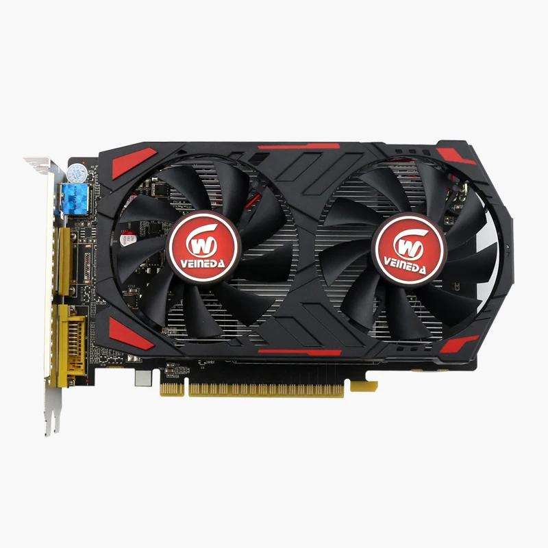 Видеокарта Veineda GPU GTX750Ti 2G 5400 МГц GDDR5 видеокарты InstantKill R7 350, HD6850 для nVIDIA Geforce