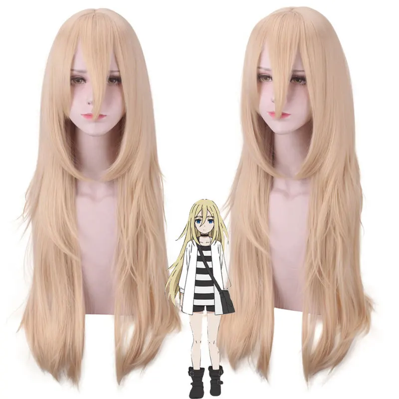

New Arrival Angels of Death Ray Rachel Gardner Cosplay Wig for Women 80cm Long Straight Anime Costume Party Wig Hair Gold