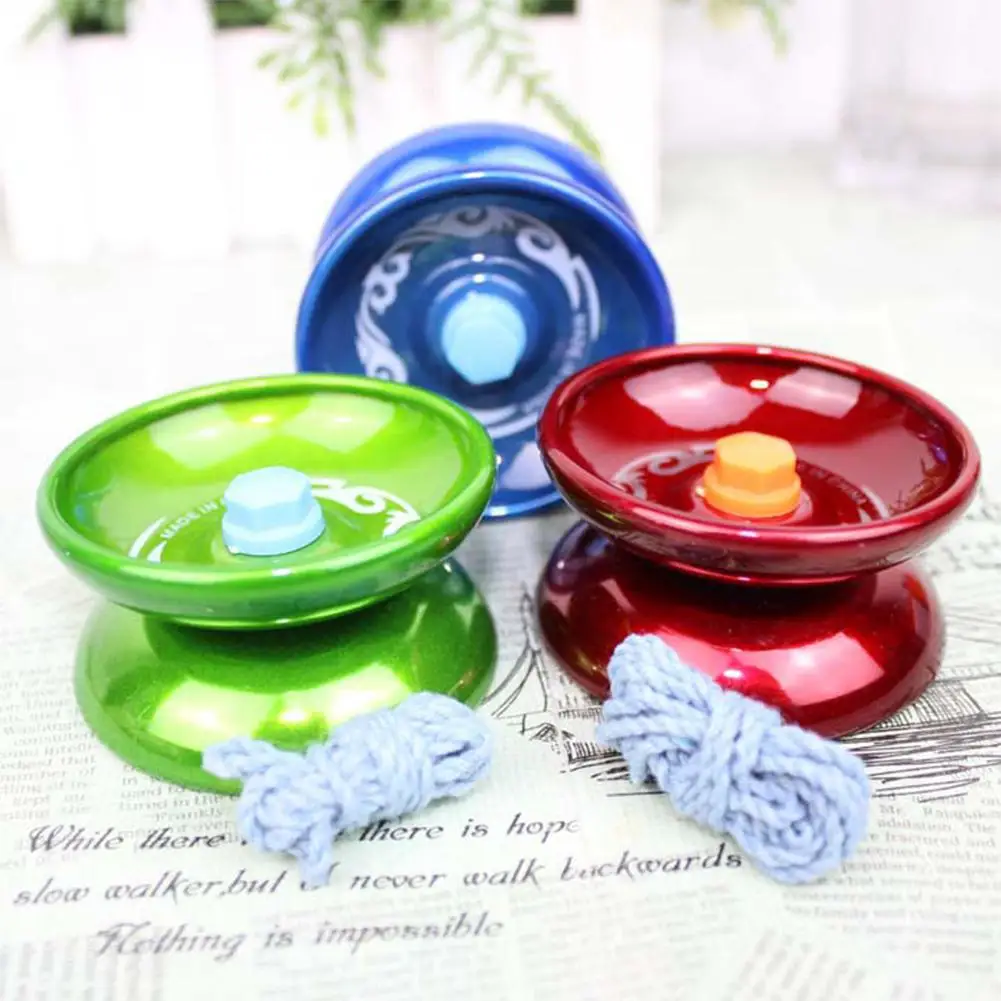 HobbyLane Cool Aluminum Alloy Yoyo Professional Metal Magic YoYo Ball Bearing String Trick Kids Toys Random Color | Игрушки и хобби