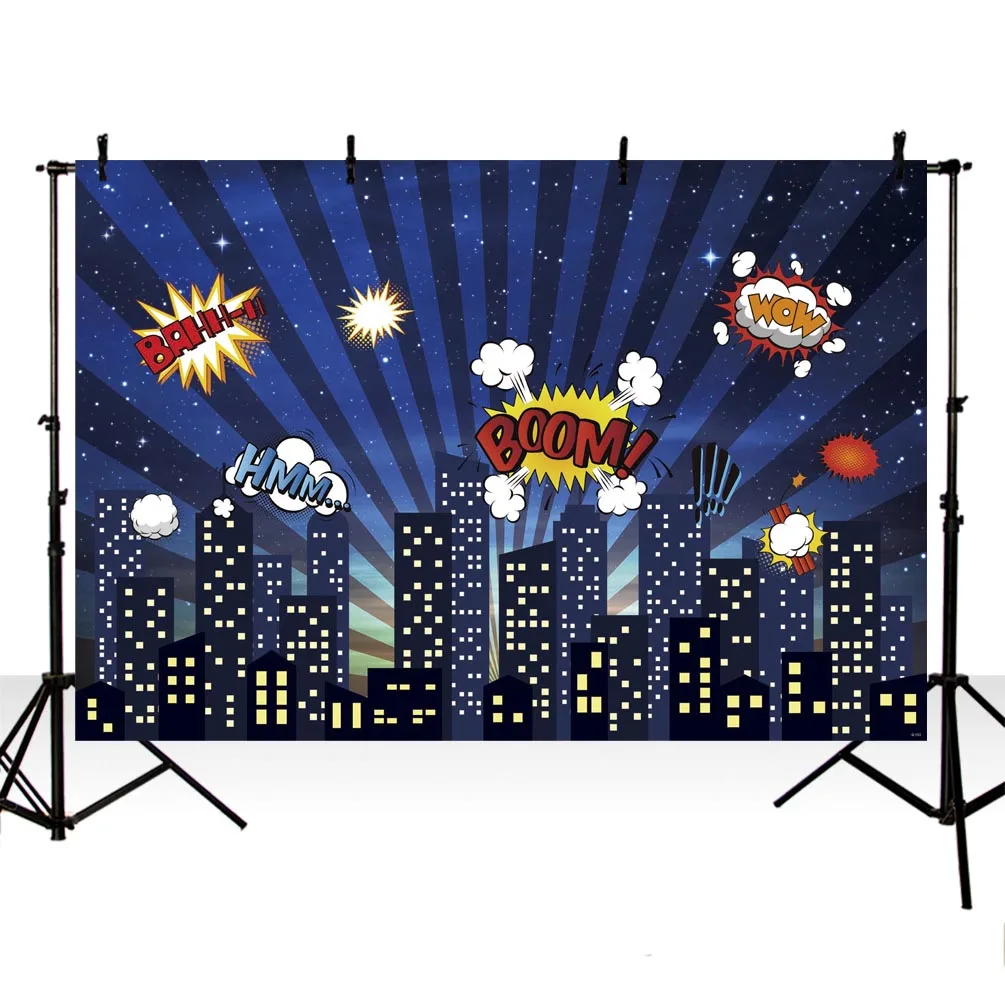 MEHOFOTO photography backdrops superhero birthday party photo