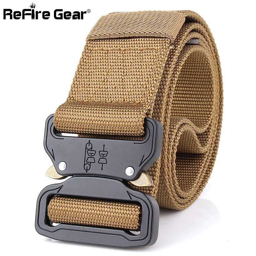 

SWAT Combat Military Equipment Tactical Belt Men 1000D Nylon Metal Buckle Knock Off Belts US Army Soldier Carry Waist Belt 4.5cm