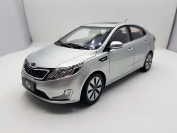 

1:18 Diecast Model for Kia K2 Rio 2011 Silver Alloy Toy Car Miniature Collection Gifts