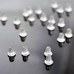 ROMAD 100 шт./лот резиновой пробкой поддержал Серьги Пуля Пластик камнем подключение Заблокированные серьги обратно для серьги