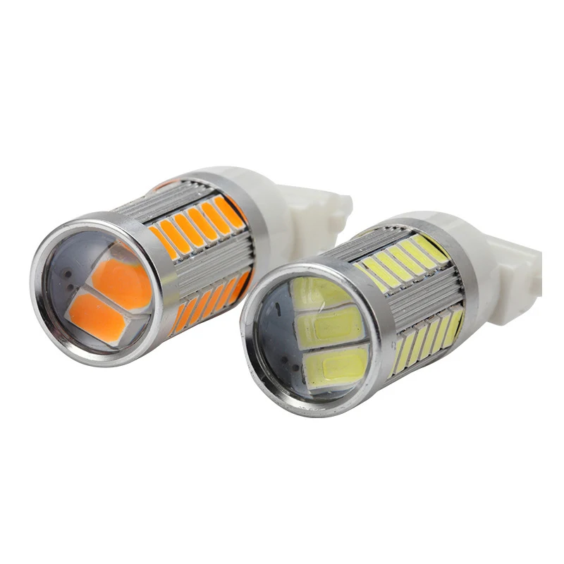 1X T25 3157 светодиодная сигнальная лампа P27W P27/7W Led 3156 для автоматического сигнала